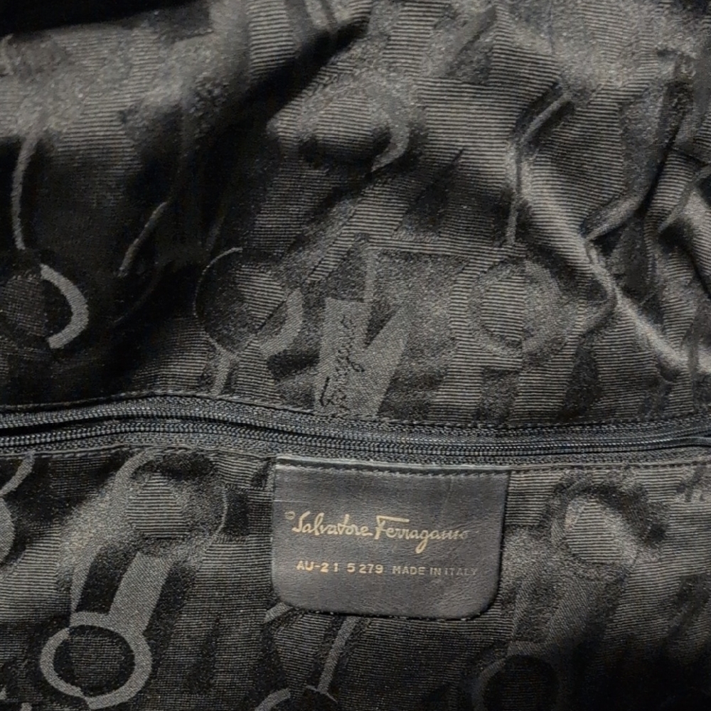 Salvatore Ferragamo Multicolor Tote Bag Animal Vintage Large Clean Italy Purse - Picture 9 of 15